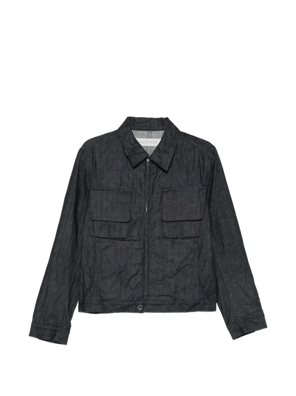 flap-pocket denim jacket - 1