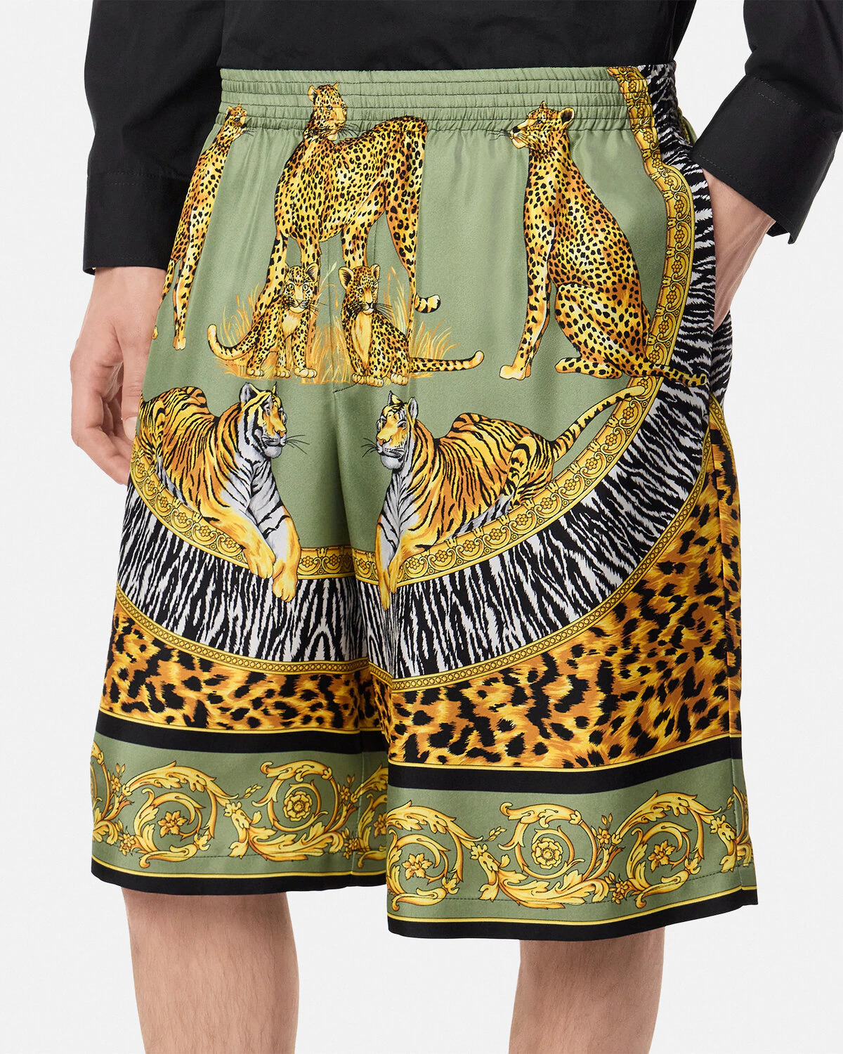 Wild Cats Silk Shorts - 3