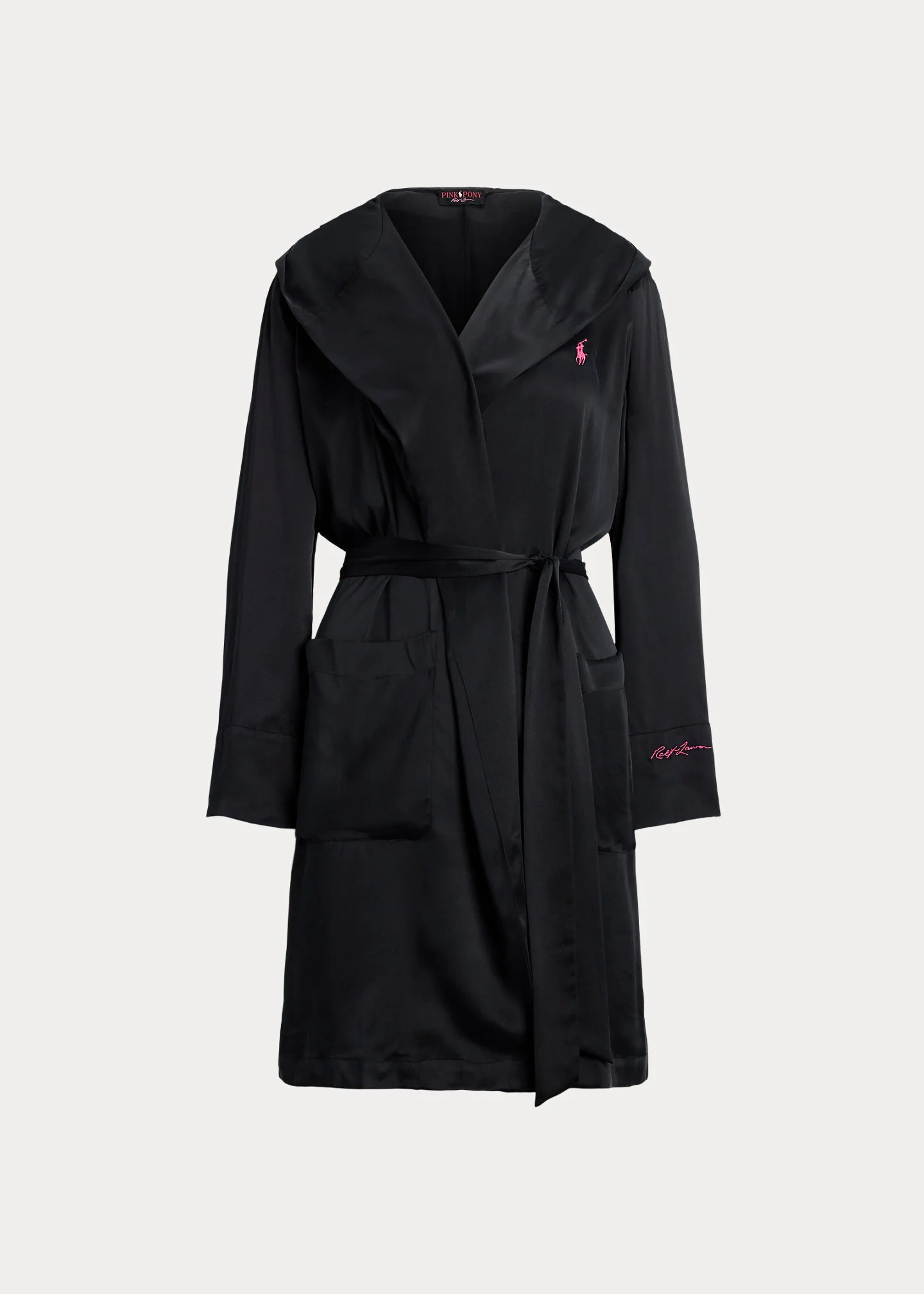 Pink Pony Silk Robe - 1