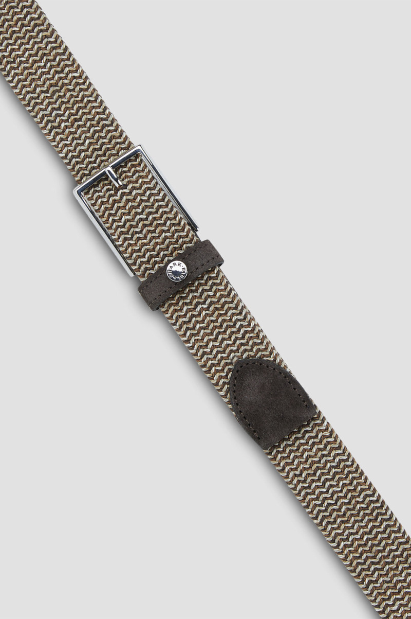 Paul & Shark ELASTIC BELT WITH MICRO-WEAVE AND LEATHER TRIMS outlook