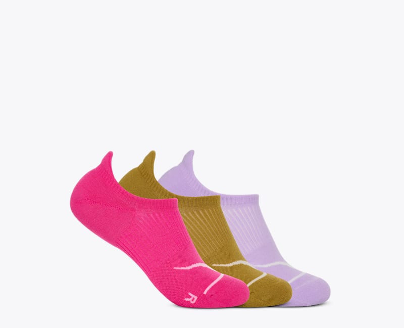 Invisible Sock 3-Pack in Neon Drgnfly/Mustrd Seed/Iris Flower 1