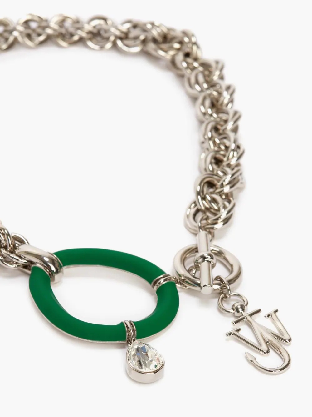 OVERSIZED LINK CHAIN CHOKER WITH CRYSTAL 3
