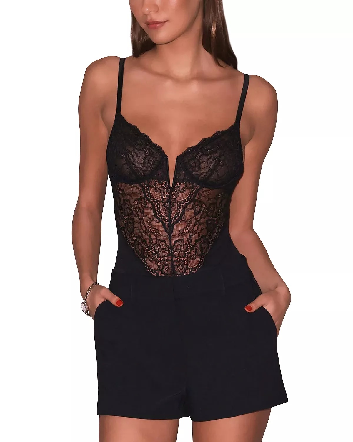 Bianca Lace Bodysuit - 4