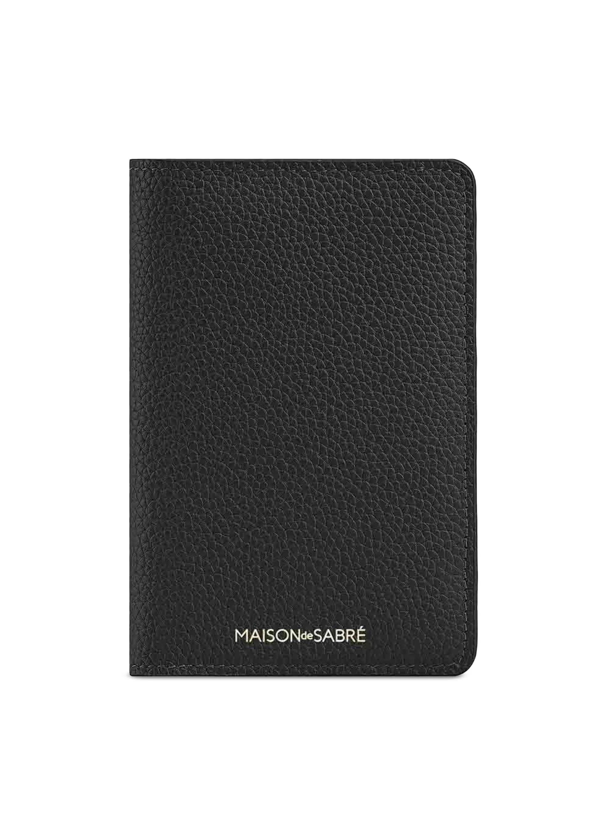 Leather Passport Holder - Rouge Noir - 1