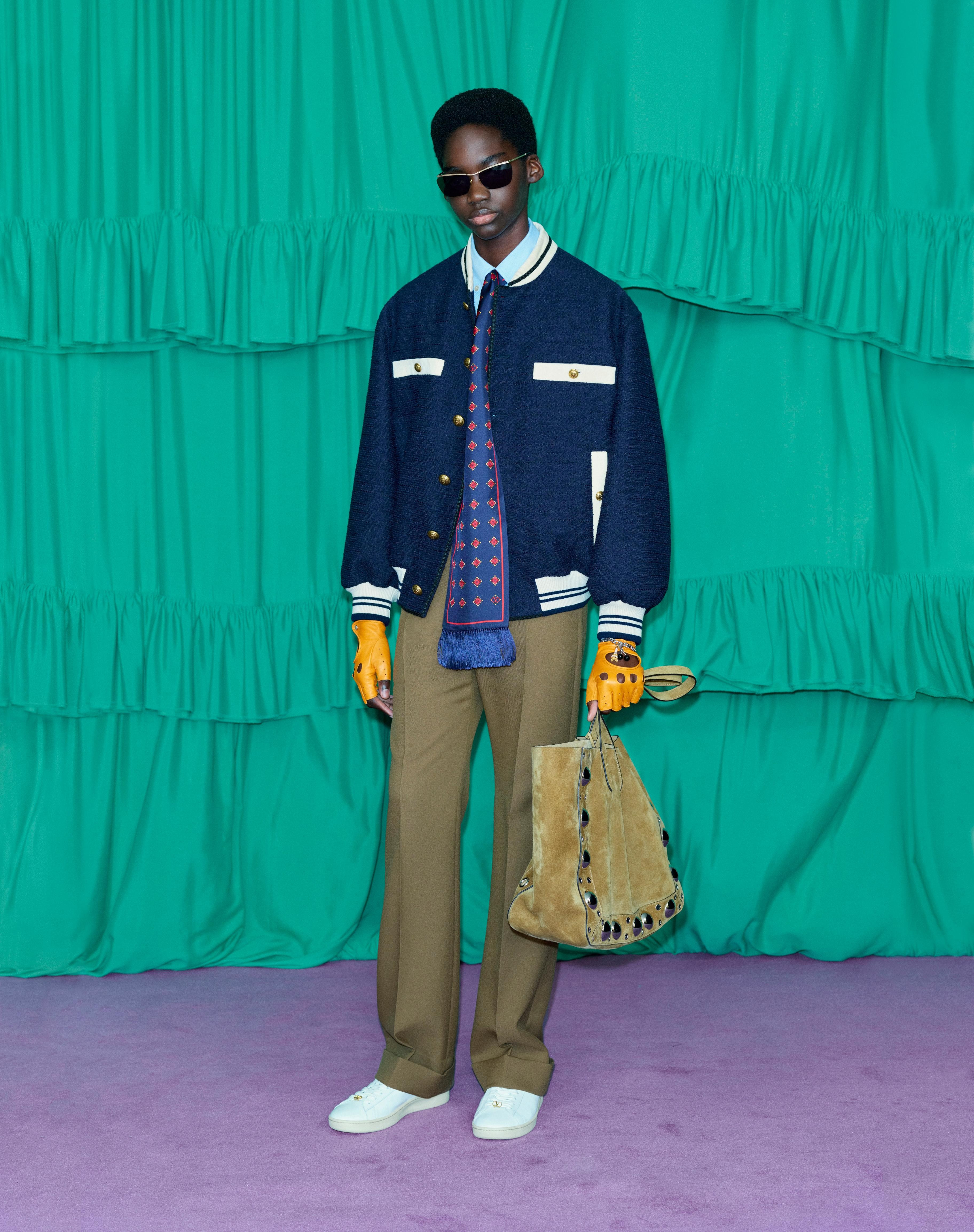 COTTON TWEED BOMBER - 10