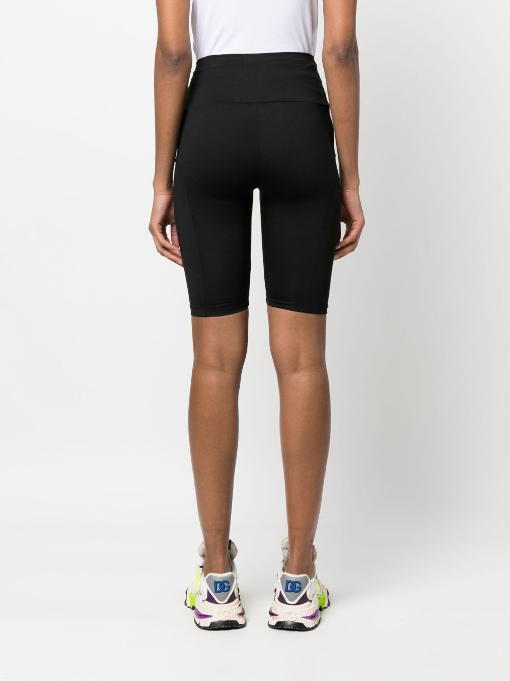 high-waist stretch shorts - 4