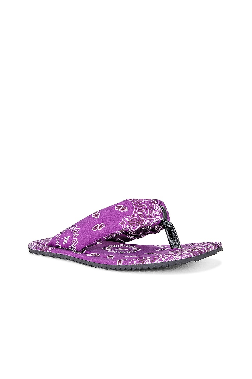Bandana Printed Indie Flat Thong Sandal - 2