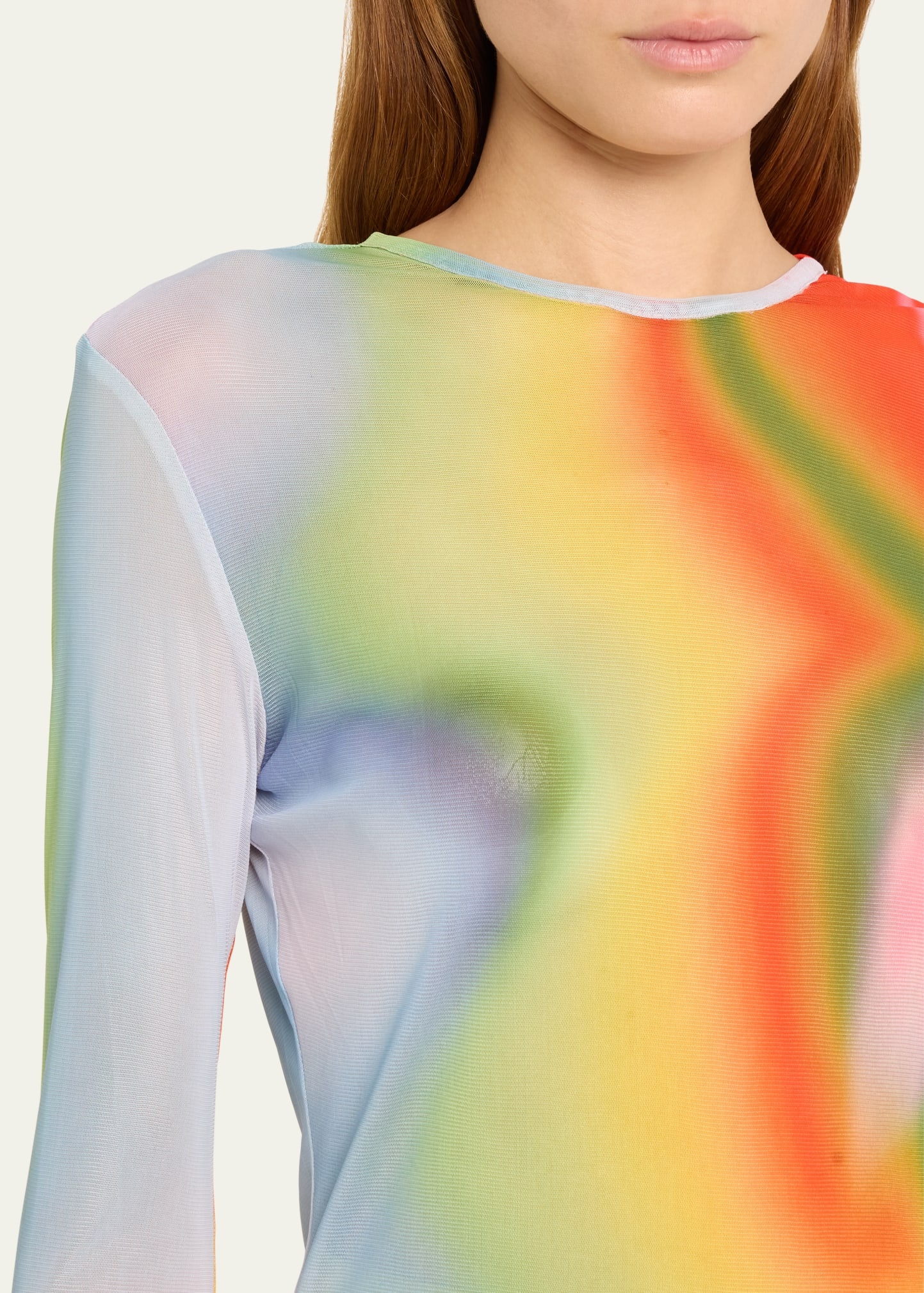 Rainbow Heatwave Mesh Top - 5