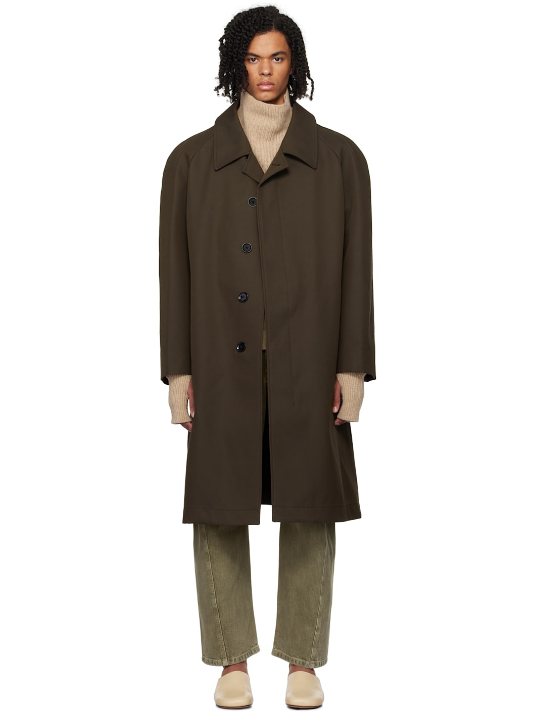 Brown Car Coat - 1
