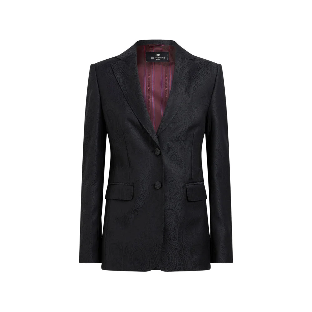 Etro Black Jackets - Blazers Women - 1