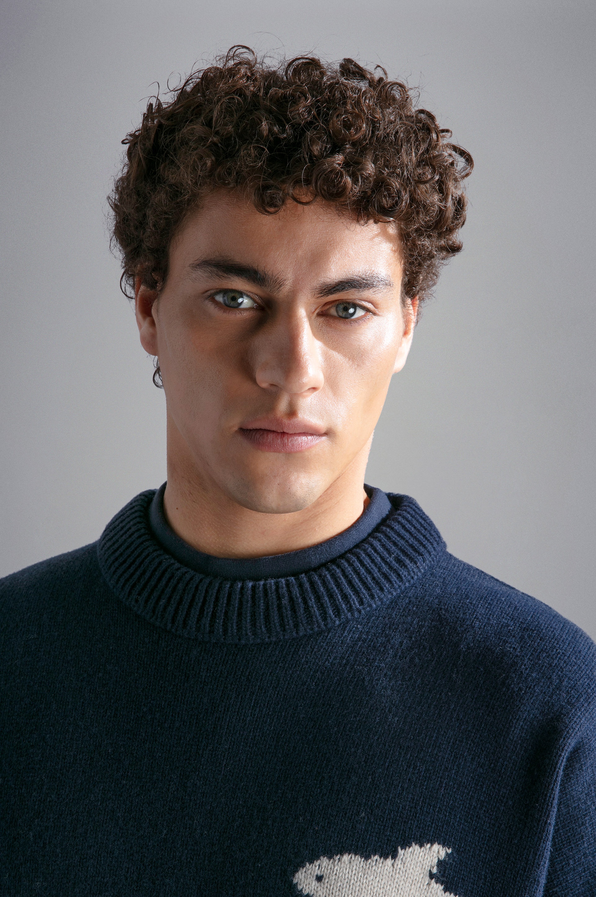 RE-WOOL SWEATER WITH SHARK INLAY - 6