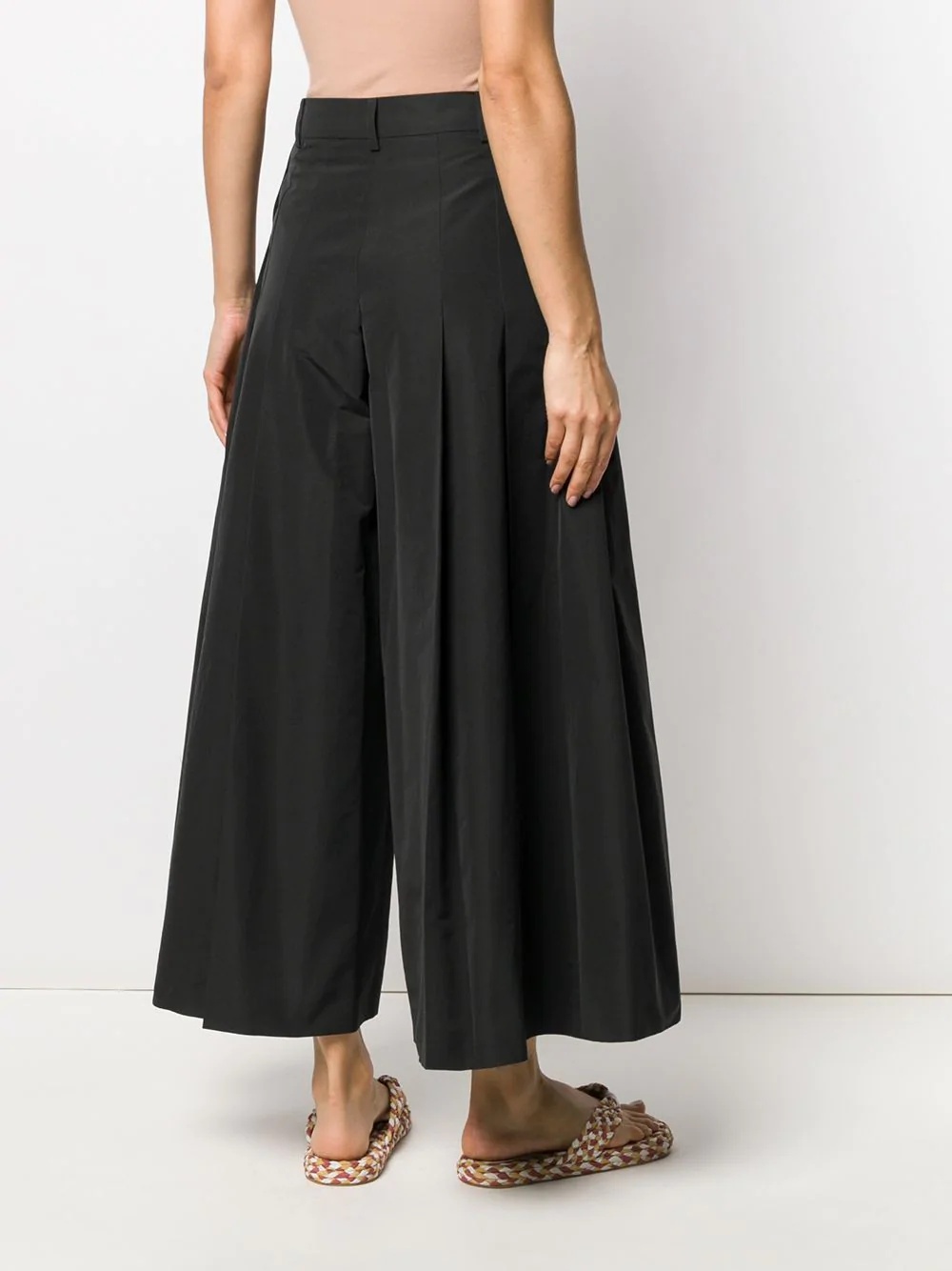 wide leg cropped trousers - 4