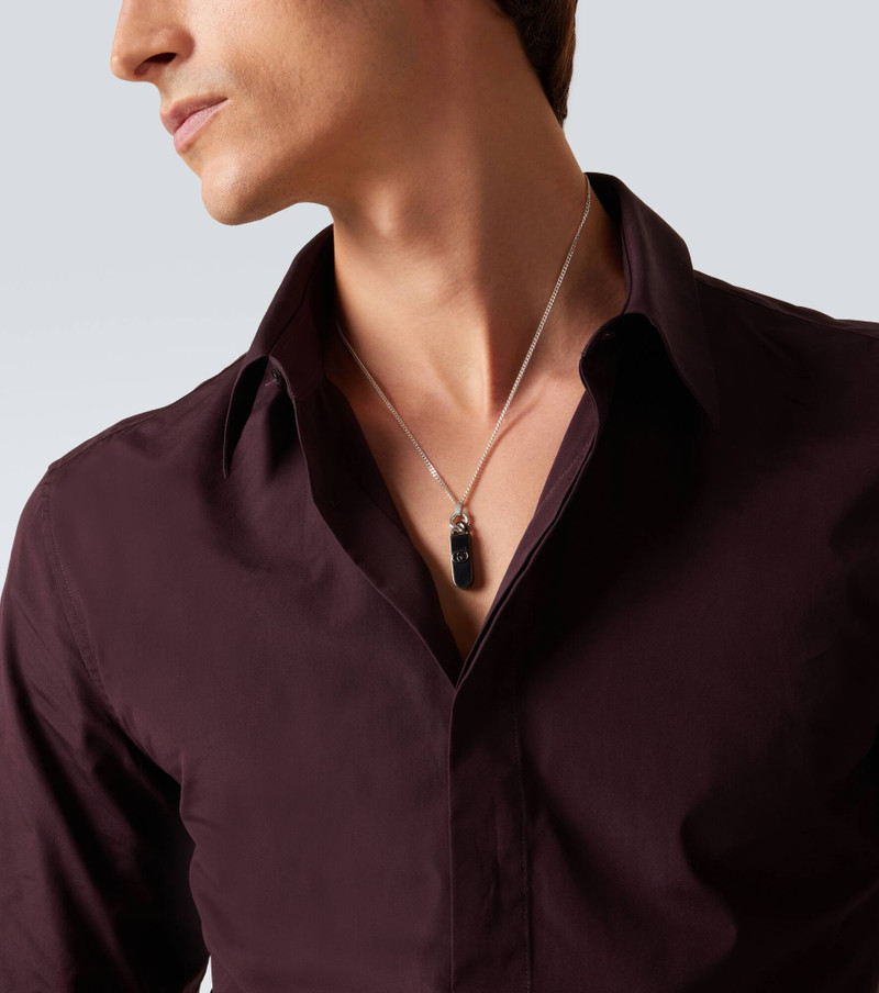 GUCCI Interlocking G sterling silver pendant necklace outlook