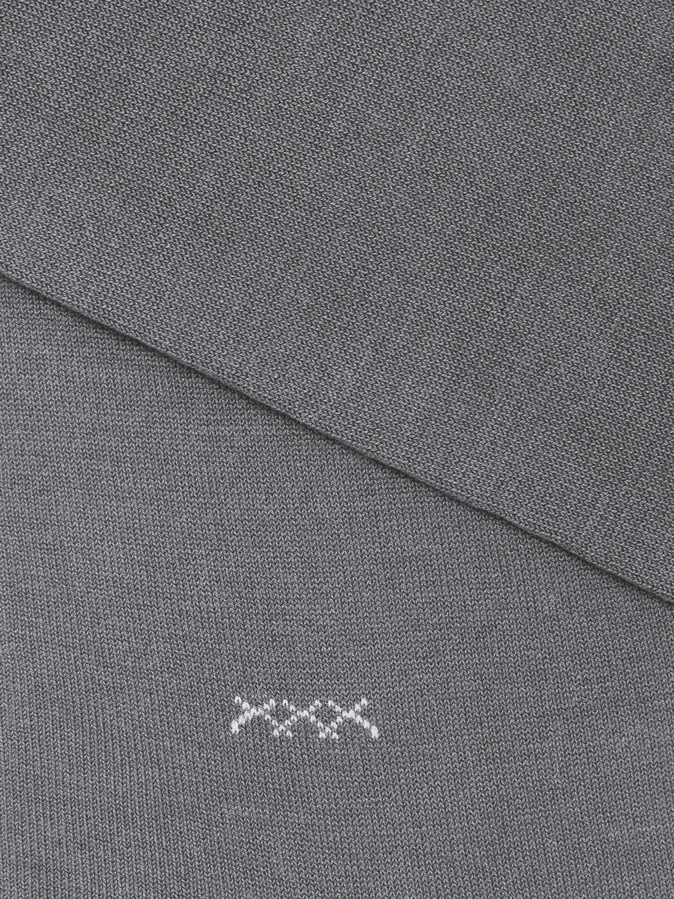 GREY COTTON BLEND SOCKS - 2