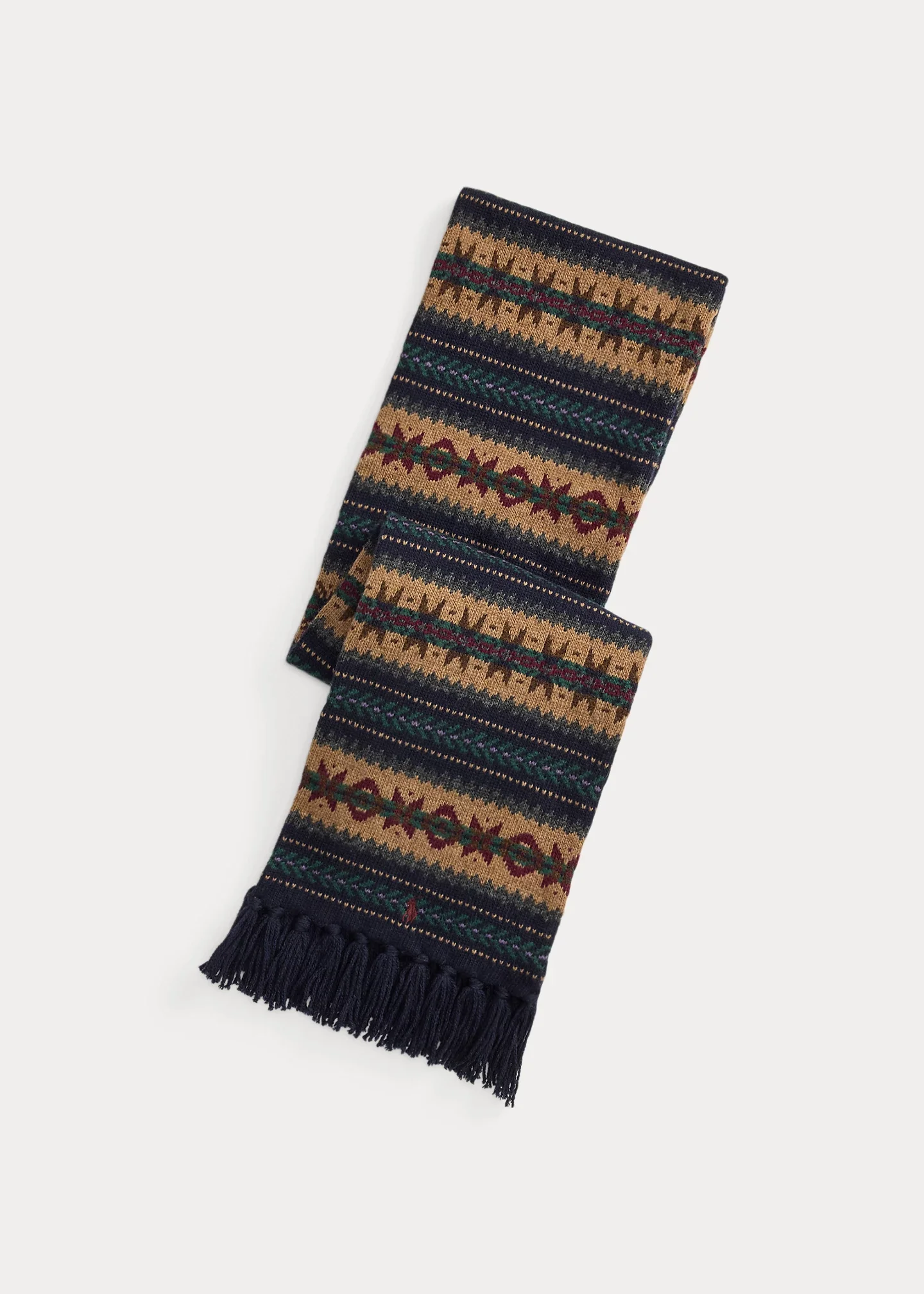 Fair Isle Wool-Blend Scarf - 1
