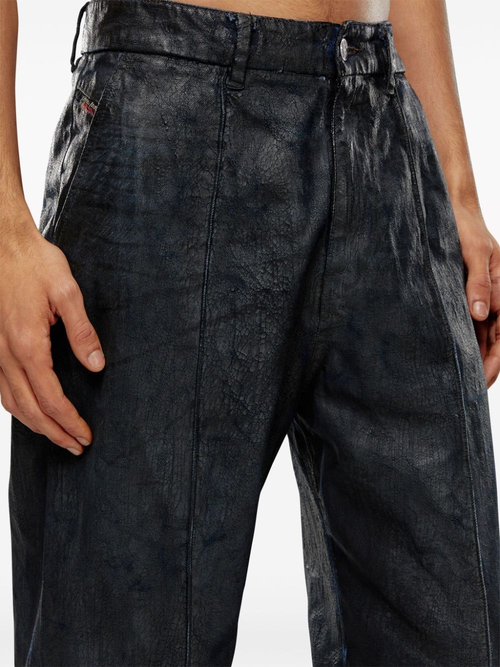 D-CHINO-WORK COATED STRAIGHT-LEG JEANS - 4