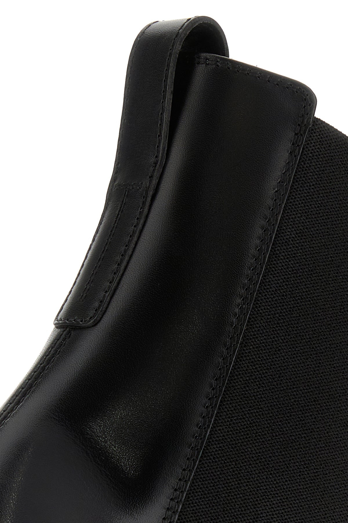 Black leather boots - 4