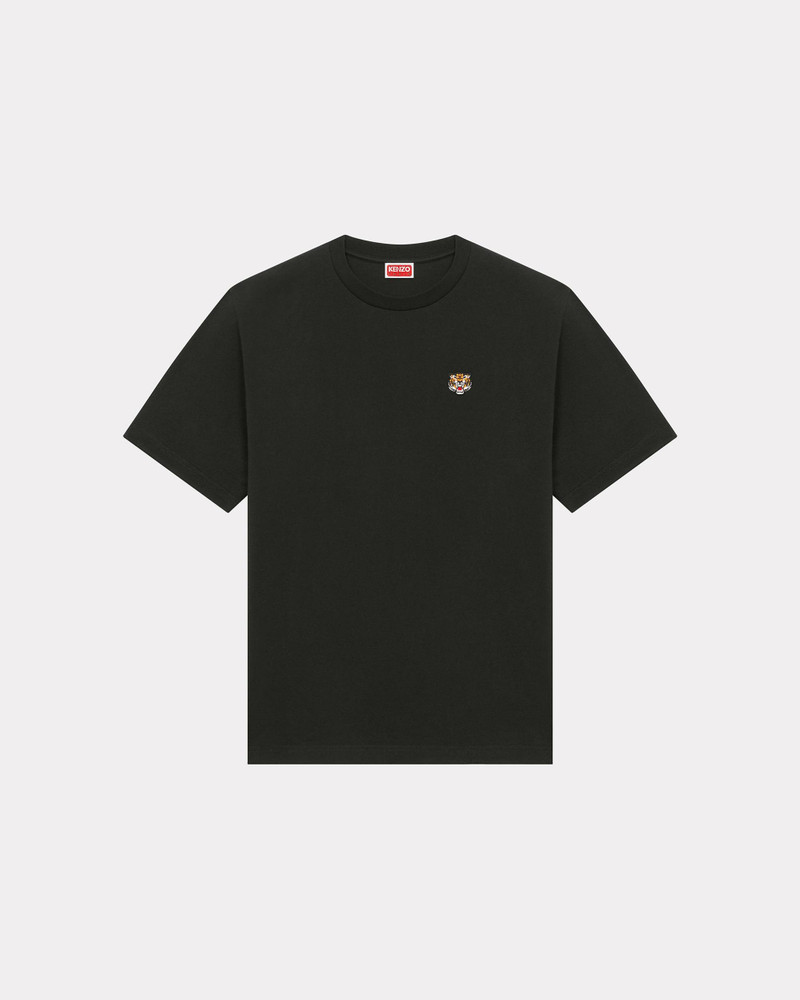 'Lucky Tiger Crest' embroidered classic T-shirt 1