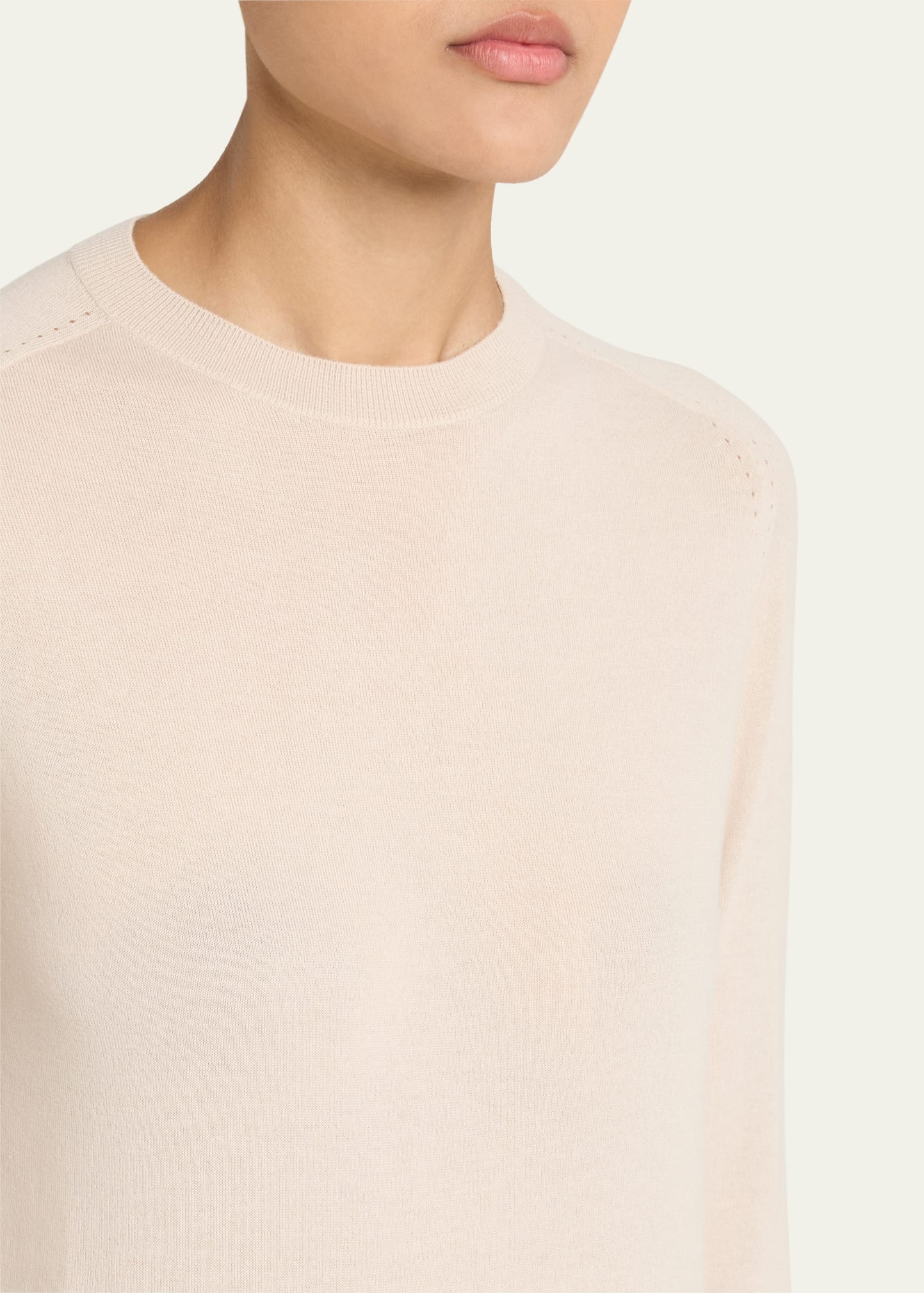 Girocollo Manica Neo Piuma Cashmere Sweater - 5