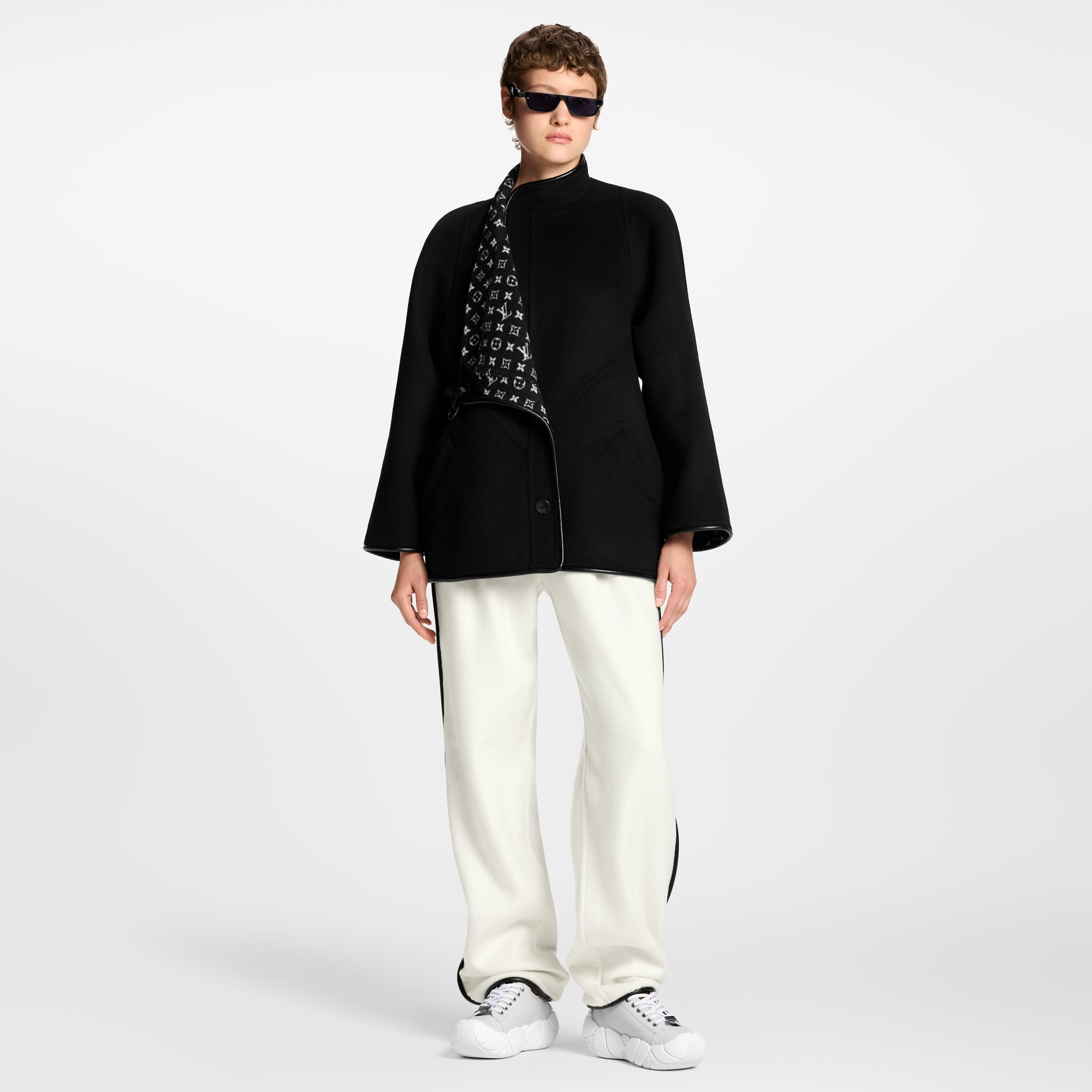Double Face Clip Front Coat - 6