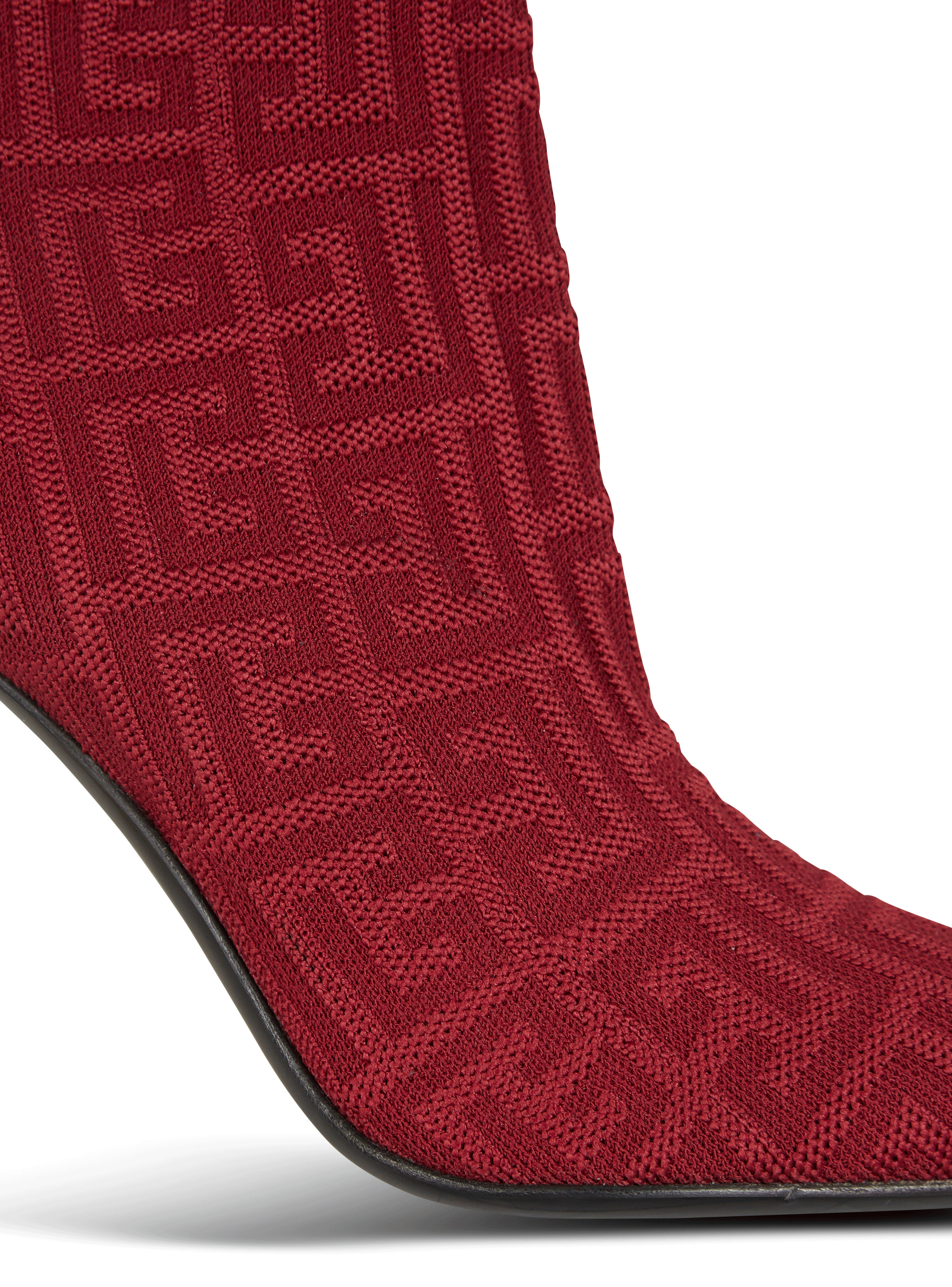 Moneta monogrammed knit ankle boots - 6