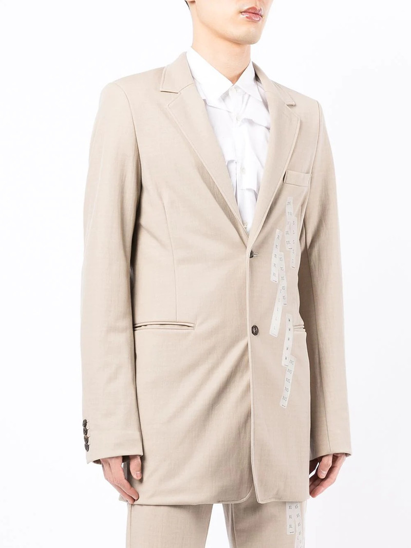 tape-detail single-breasted blazer 3