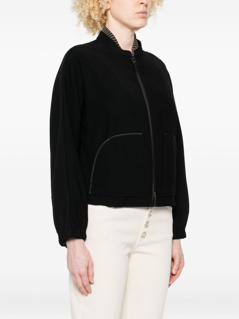 embroidered-logo jacket - 3