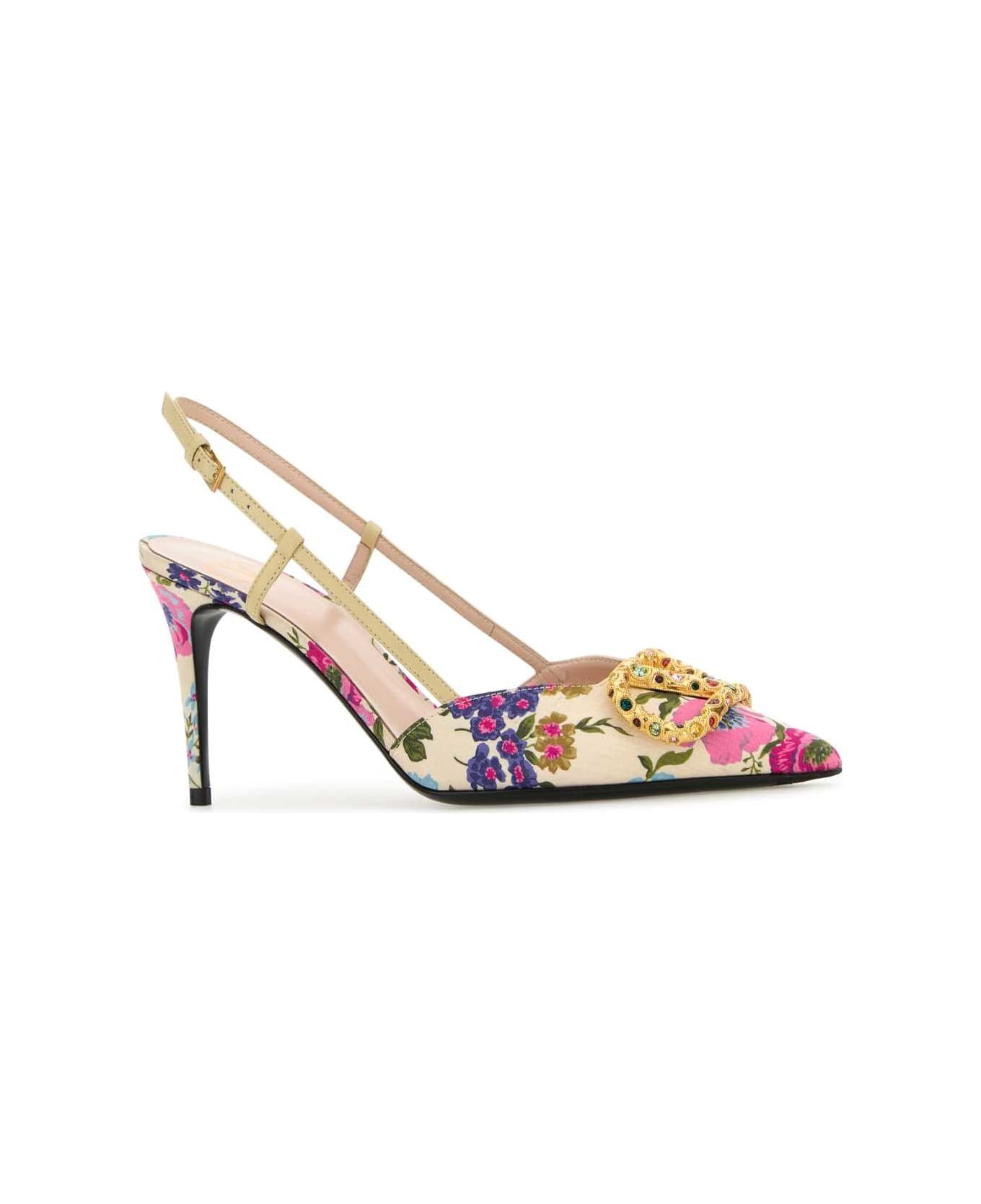 Printed Fabric Vlogo Signature Pumps - 2
