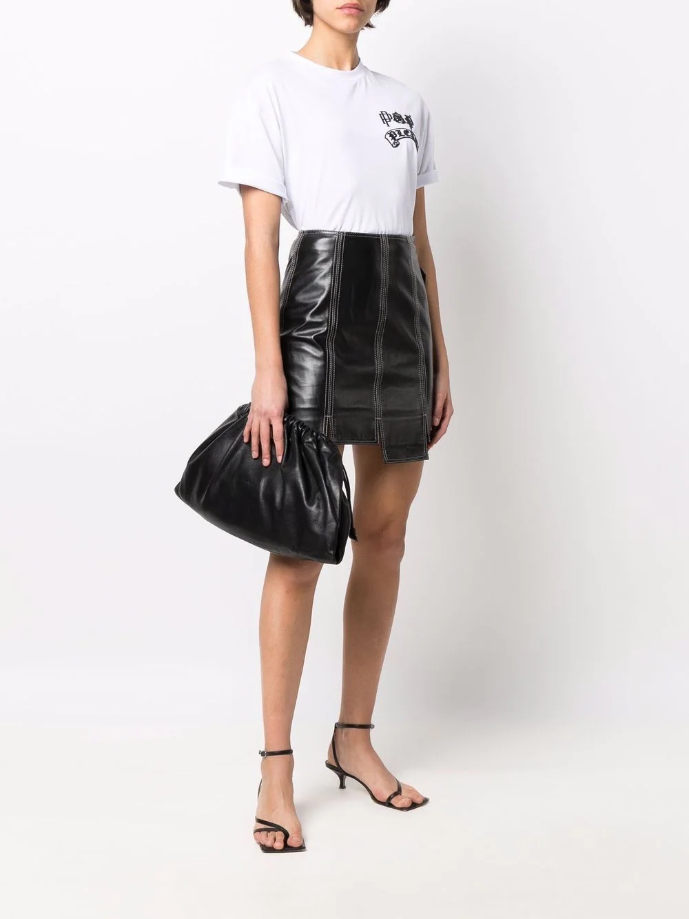 Gothic Plein logo-print crew-neck T-shirt - 5