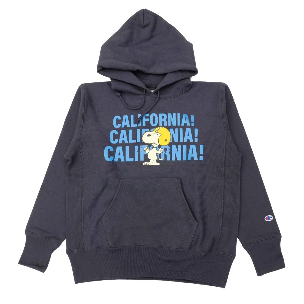 REVERSE WEAVE PULLOVER HOODED SWEATSHIRT - CALIFORNIA - C3-C130 - 1