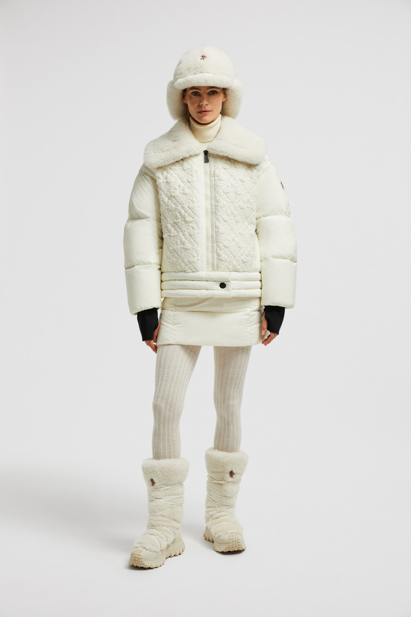 Moncler Grenoble Risoul Wool & Shearling Short Down Jacket outlook