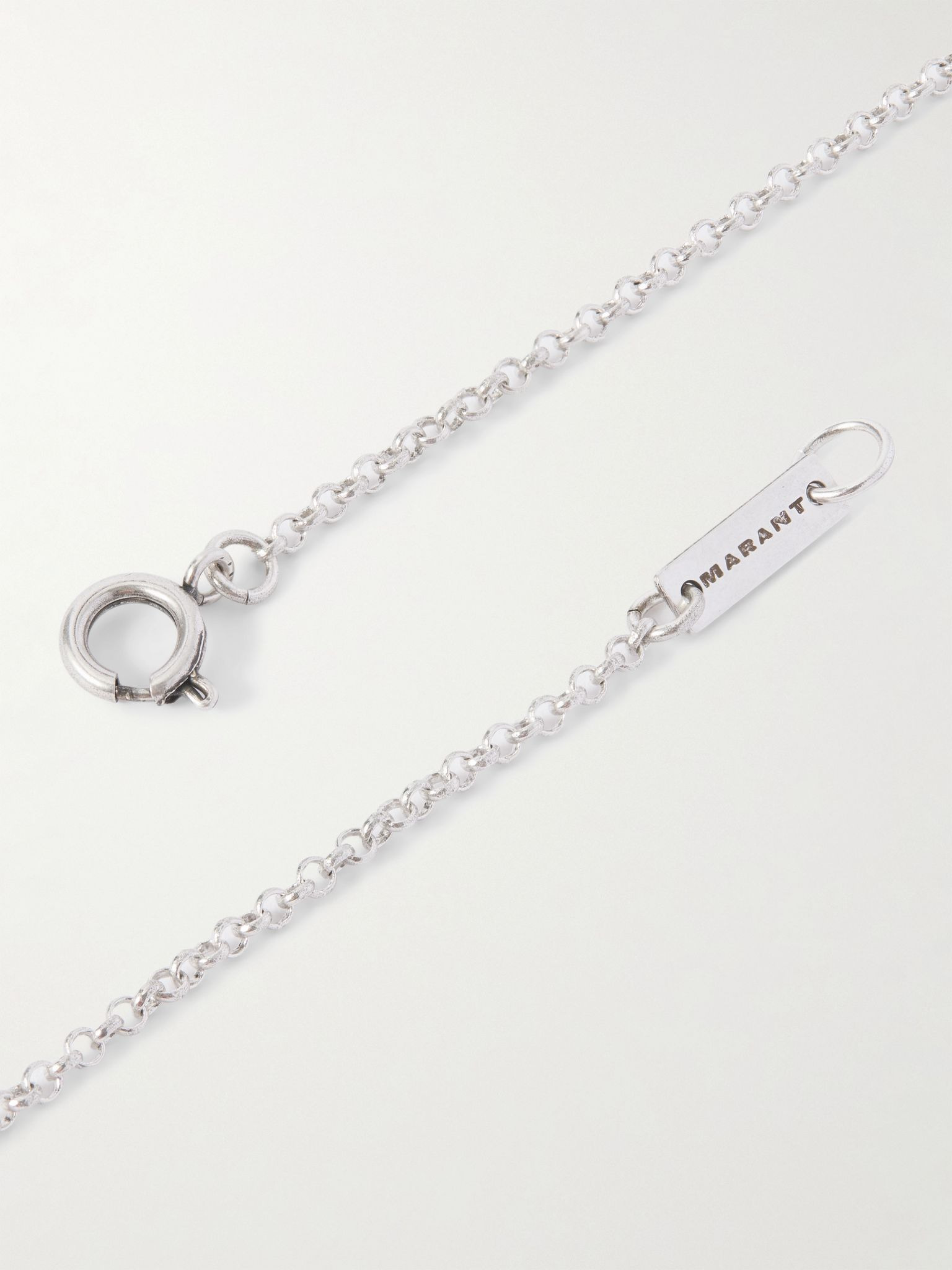 Silver-Tone Pendant Necklace Silver - 3