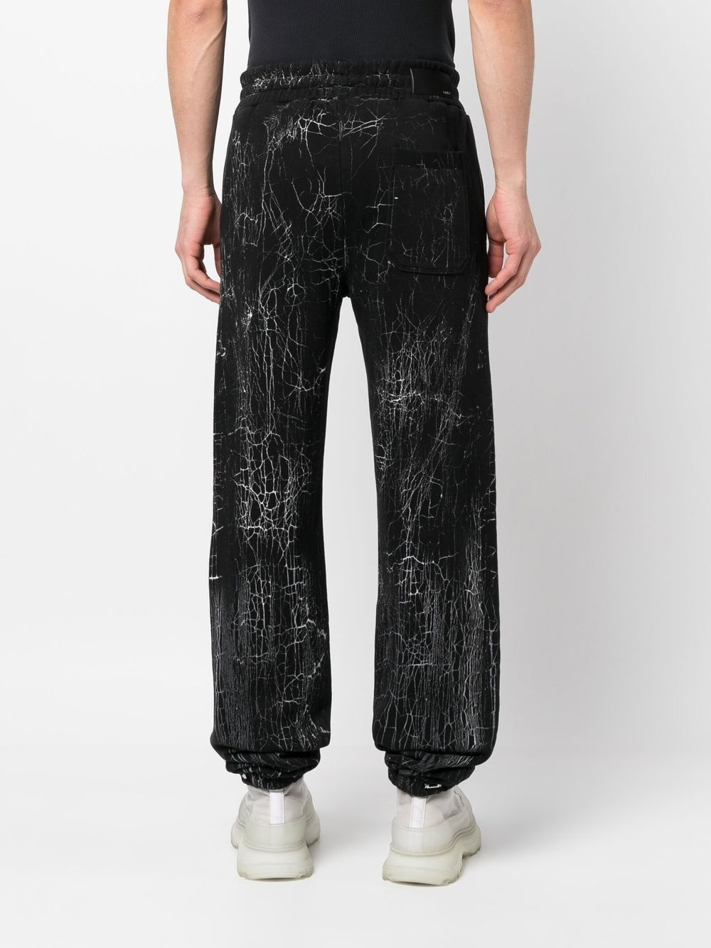 cracked-dye logo track pants - 4