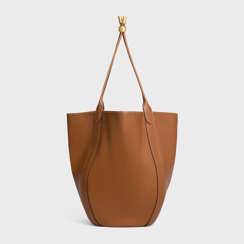 LARGE DROP BUCKET BAG IN SUPPLE SMOOTH CALFSKIN 5