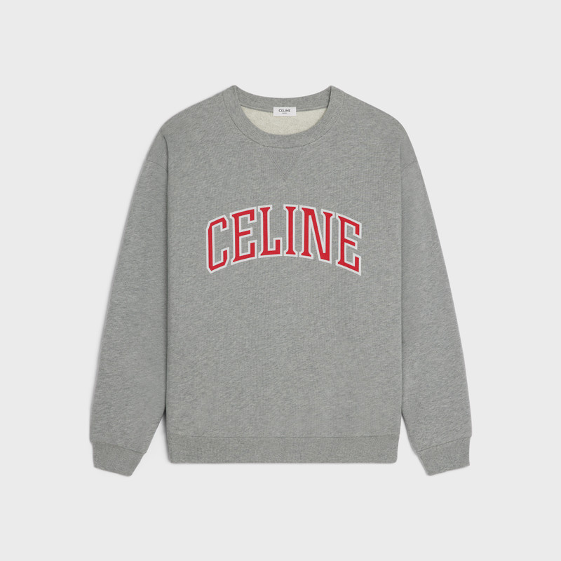 celine loose sweatshirt in COTTON FLEECE 1