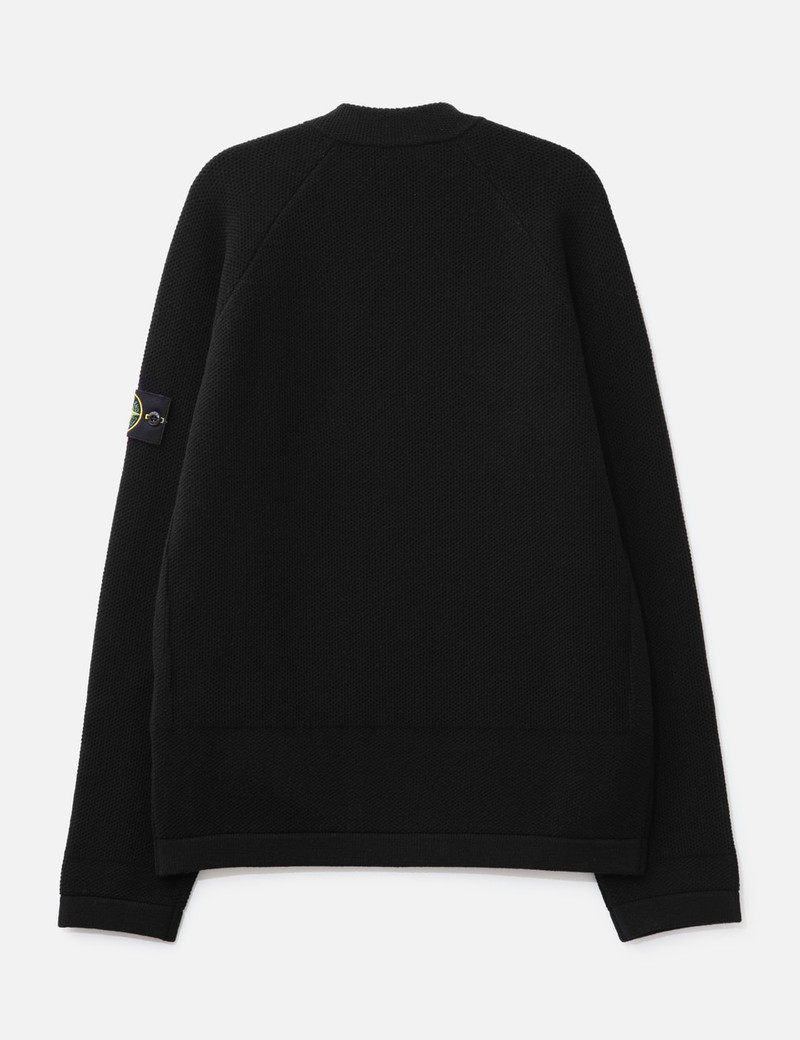 STRETCH RWSA WOOL MOCK NECK JUMPER WITH DIAGONAL ZIP 2