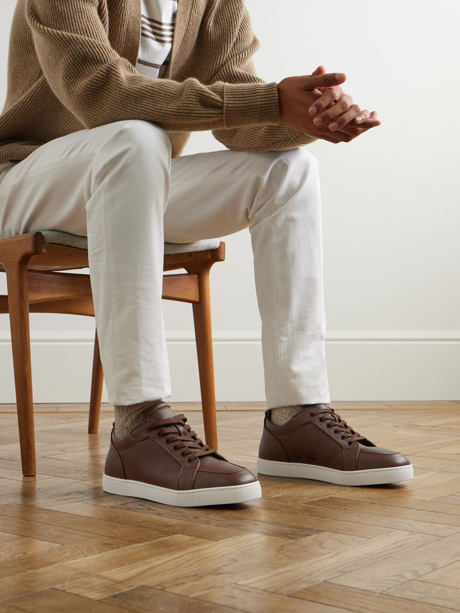Rantulow Full-Grain Leather Sneakers Brown - 2