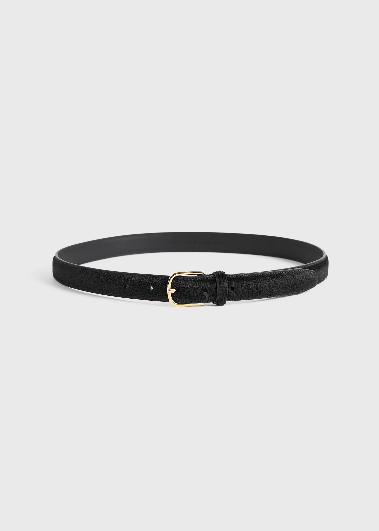 Pony hair belt black - 4
