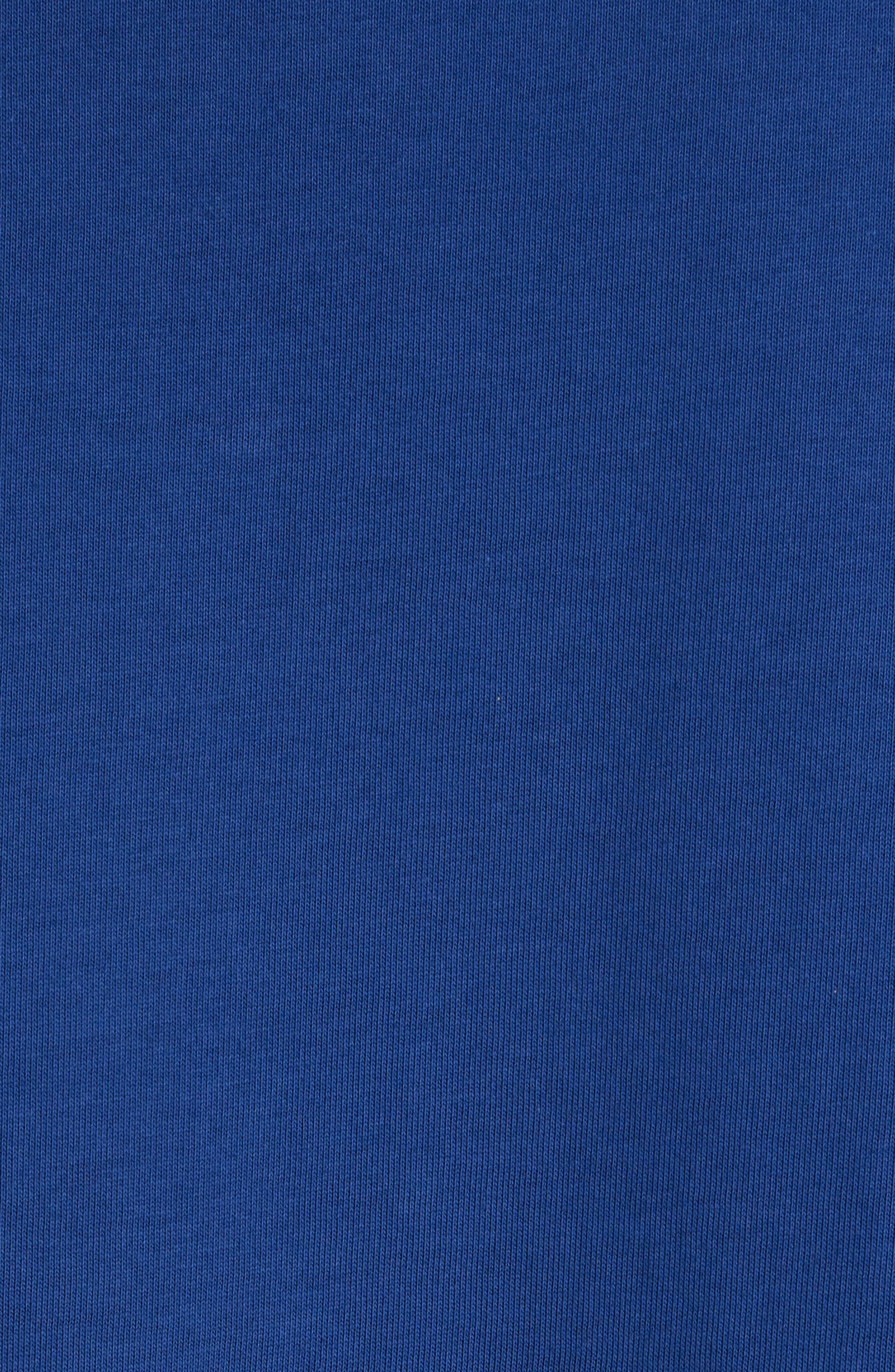 Balmain Flock & Foil Logo Graphic T-Shirt in Slk Dark Blue/Multi at Nordstrom - 7