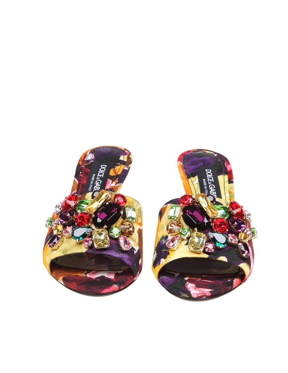 DOLCE & GABBANA BROCADE FABRIC SLIPPER - 3