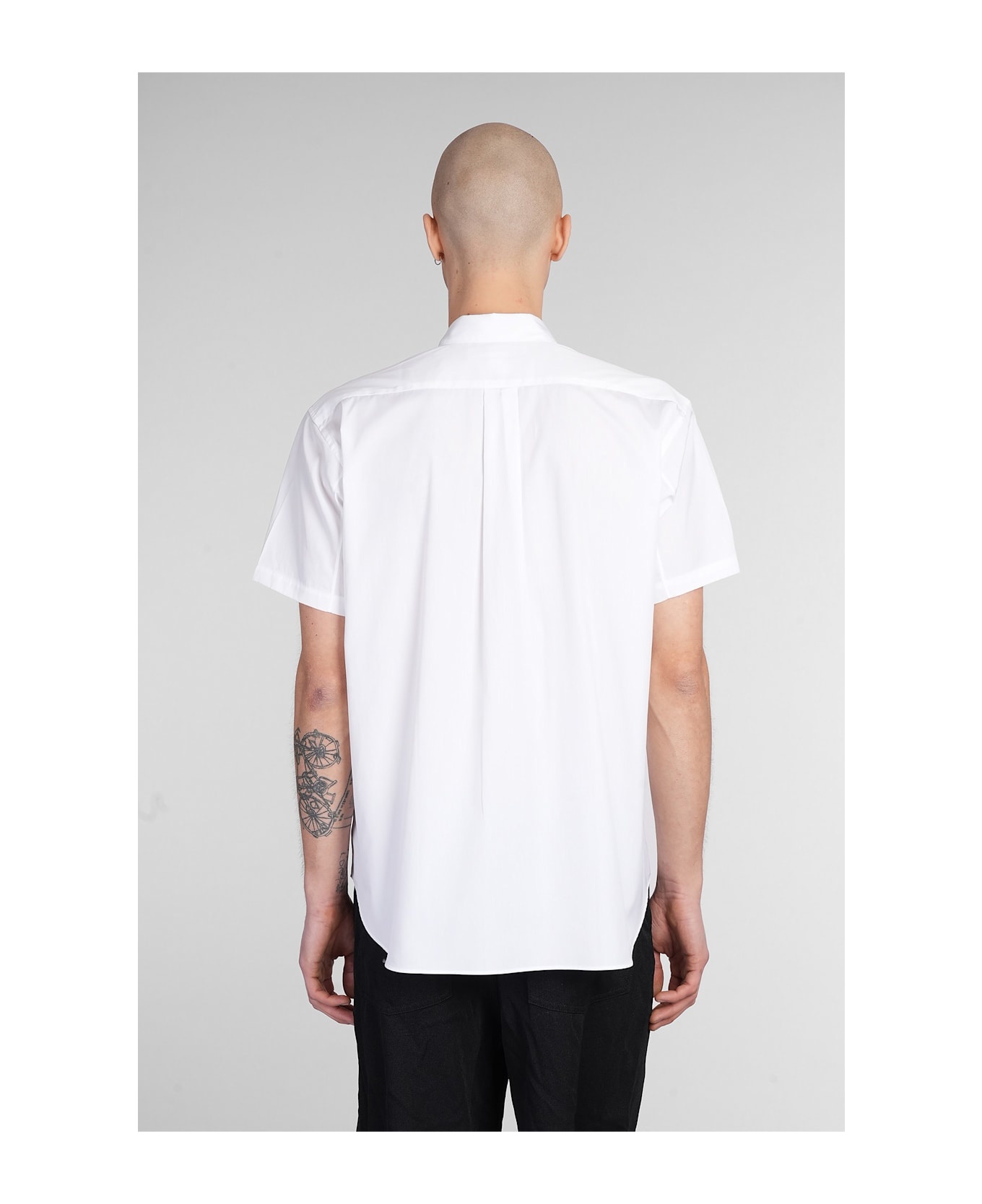 Shirt In White Cotton - 3
