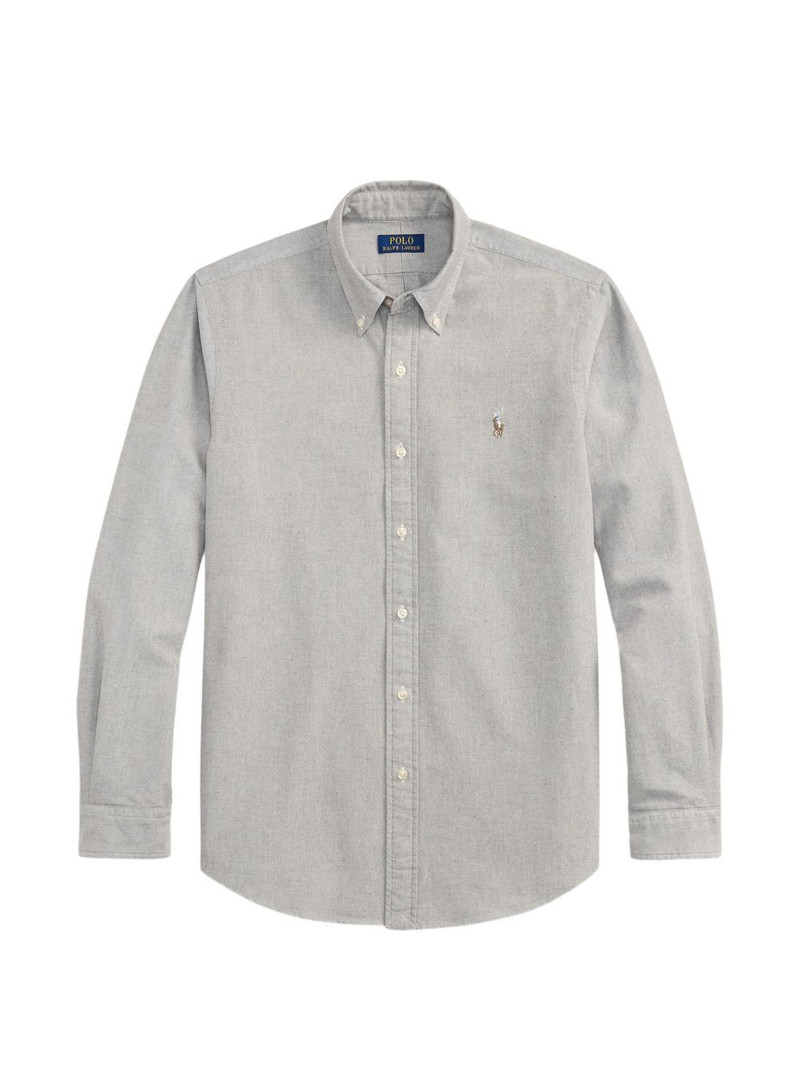 logo embroidered oxford shirt 1