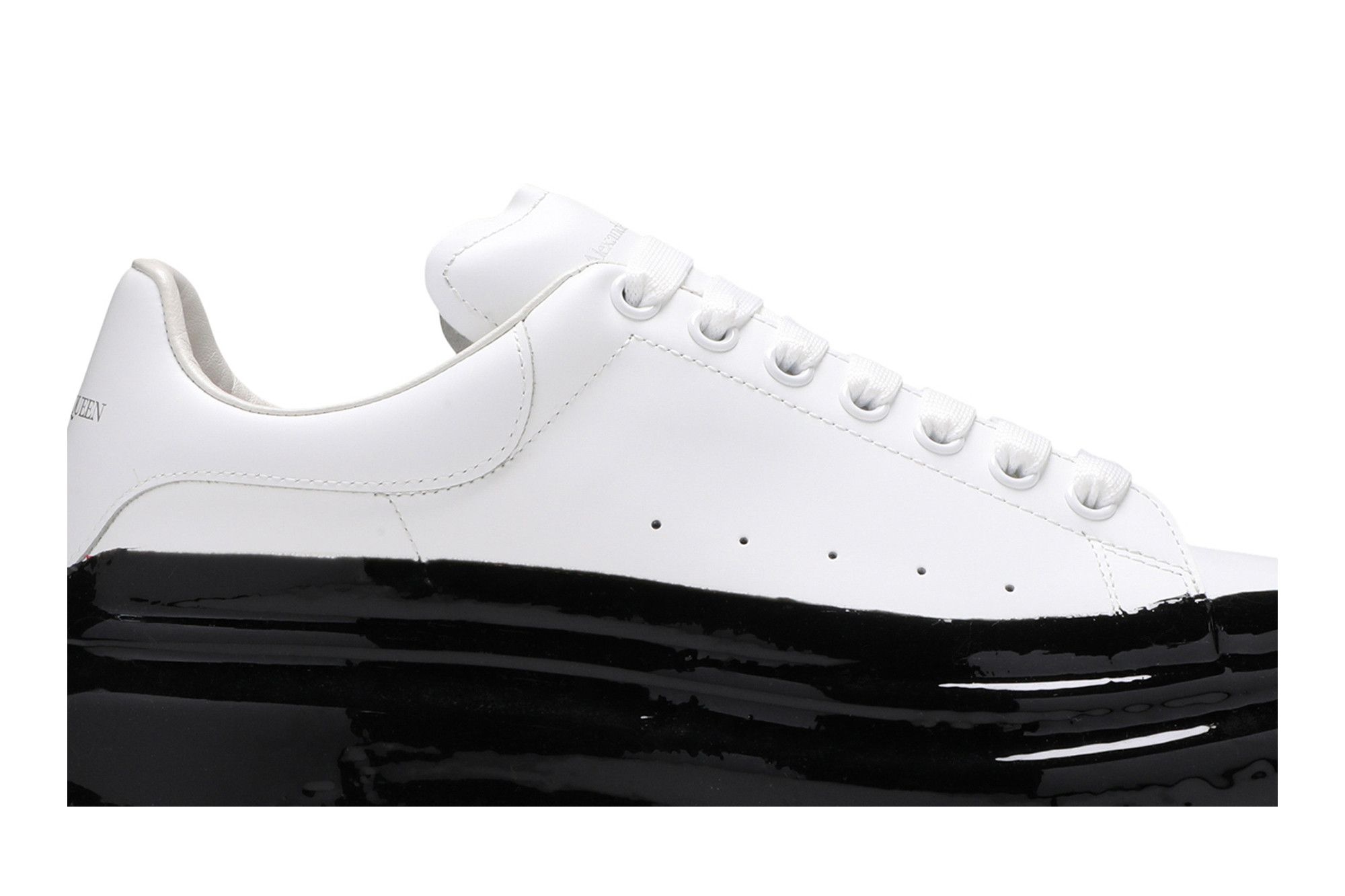 Alexander McQueen Oversized Sneaker 'Paint Dipped - White Black' - 2