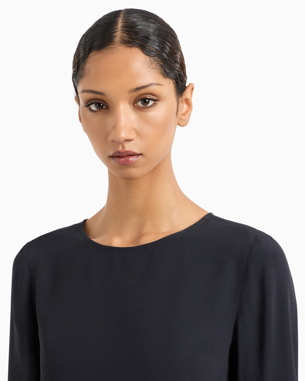Envers-satin blouse with 3/4 sleeves - 5