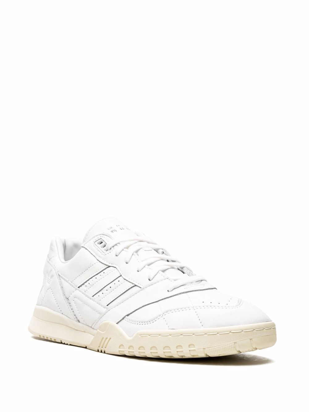 white AR leather low top sneakers - 4