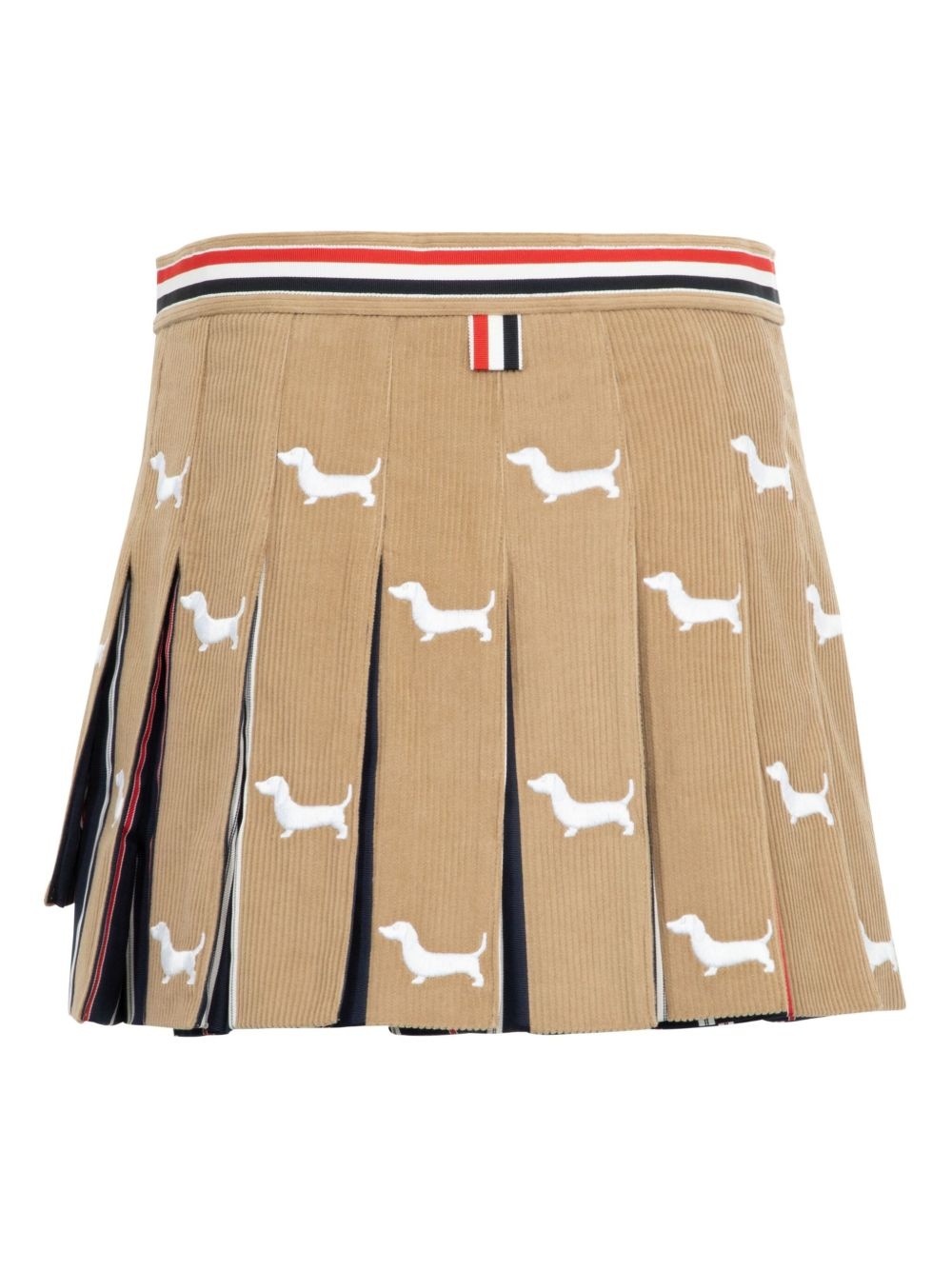 Hector-embroidery corduroy mini skirt - 2