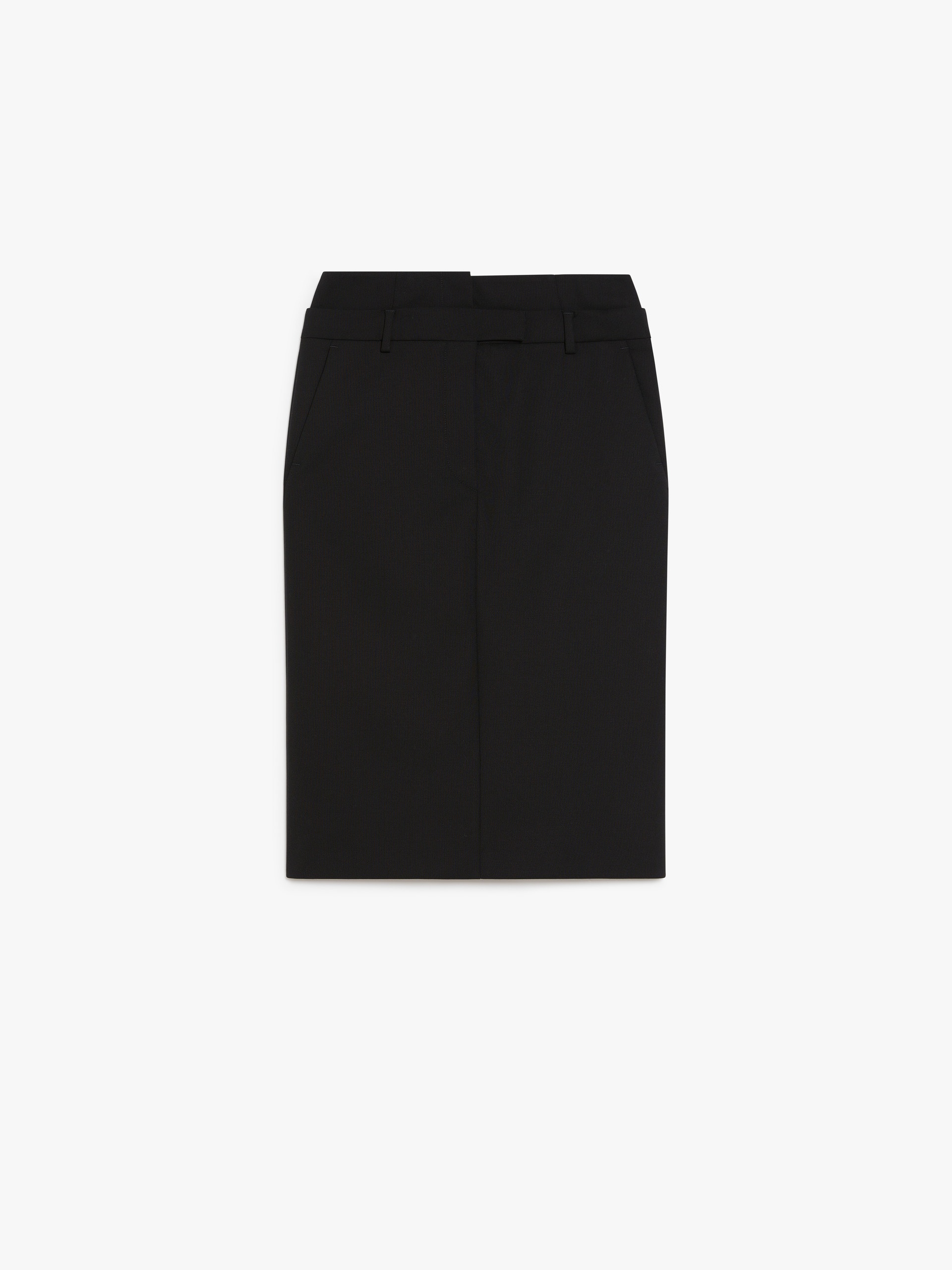 ALCESTE Stretch wool midi skirt - 1