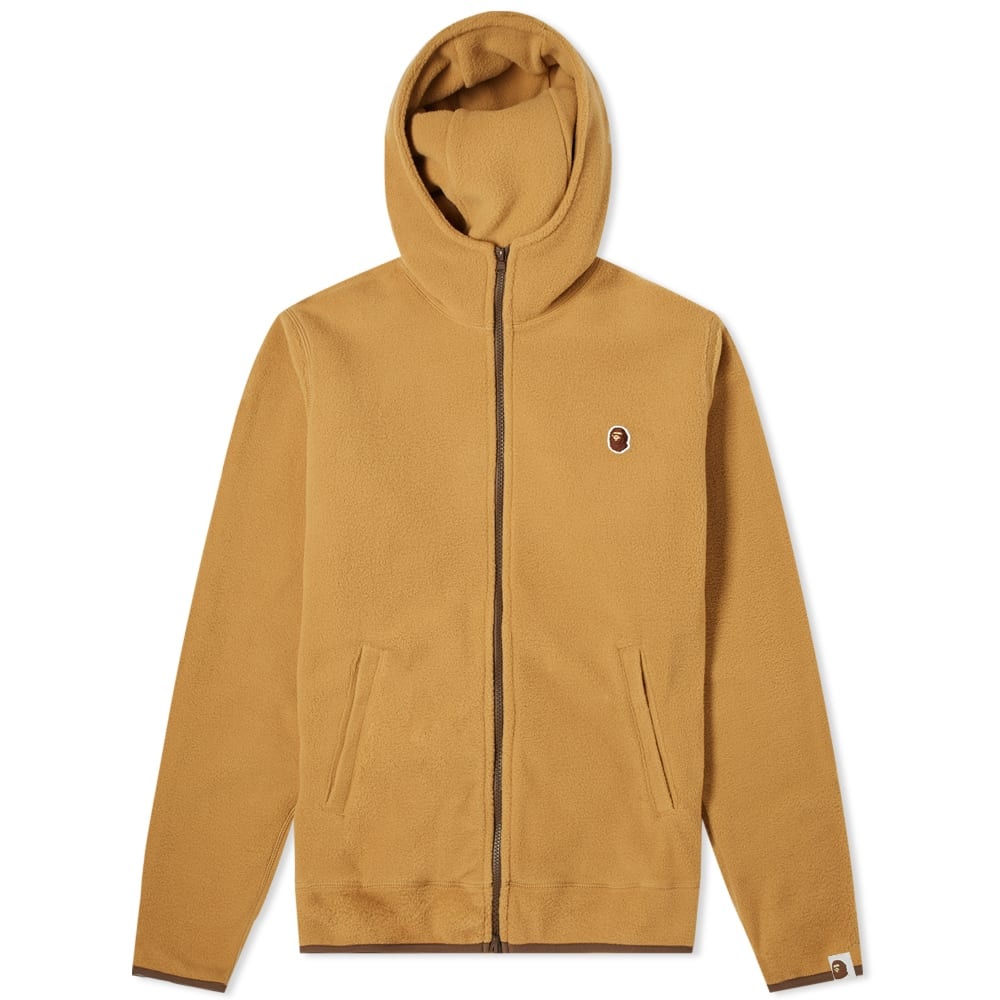 A Bathing Ape Fleece One Point Zip Hoody - 1