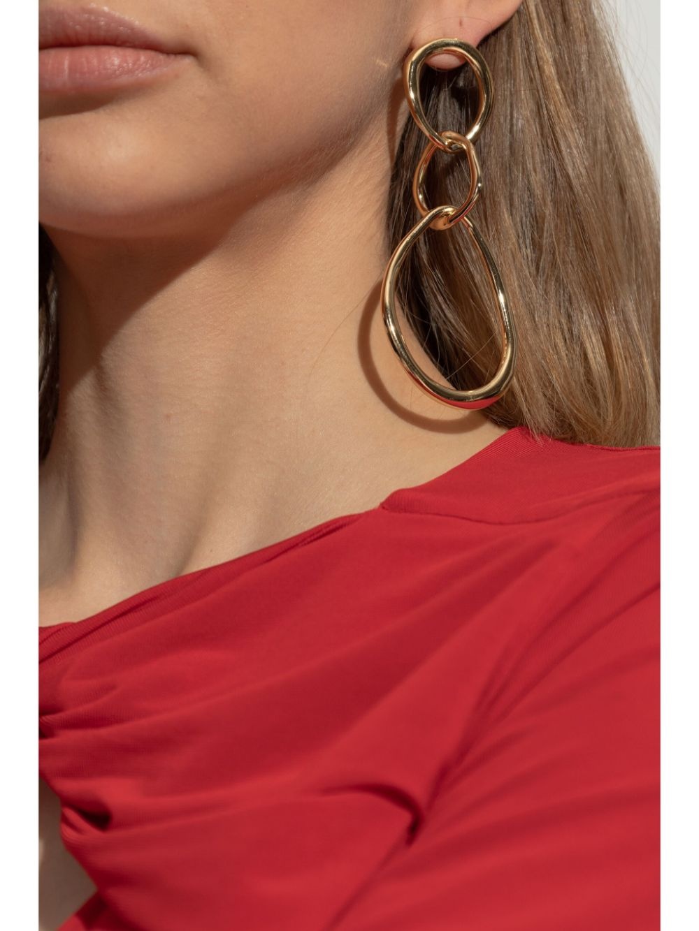 oversize pendant earrings - 2