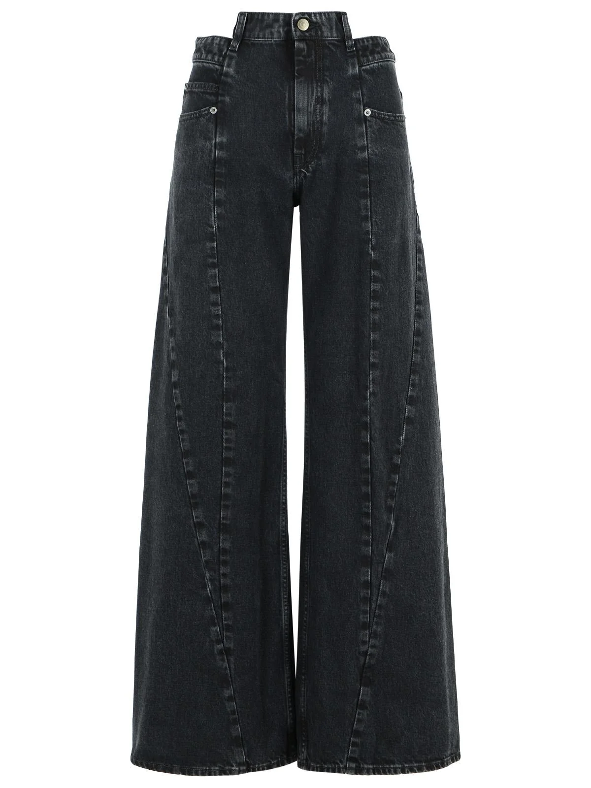 Maison Margiela Jeans Cut In Black Cotton Women - 1
